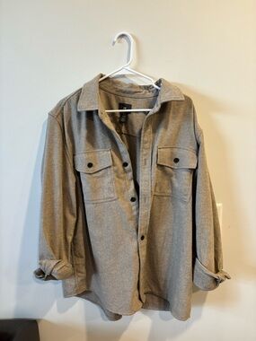 H&M Khaki jacket with Chest Flap Pockets
